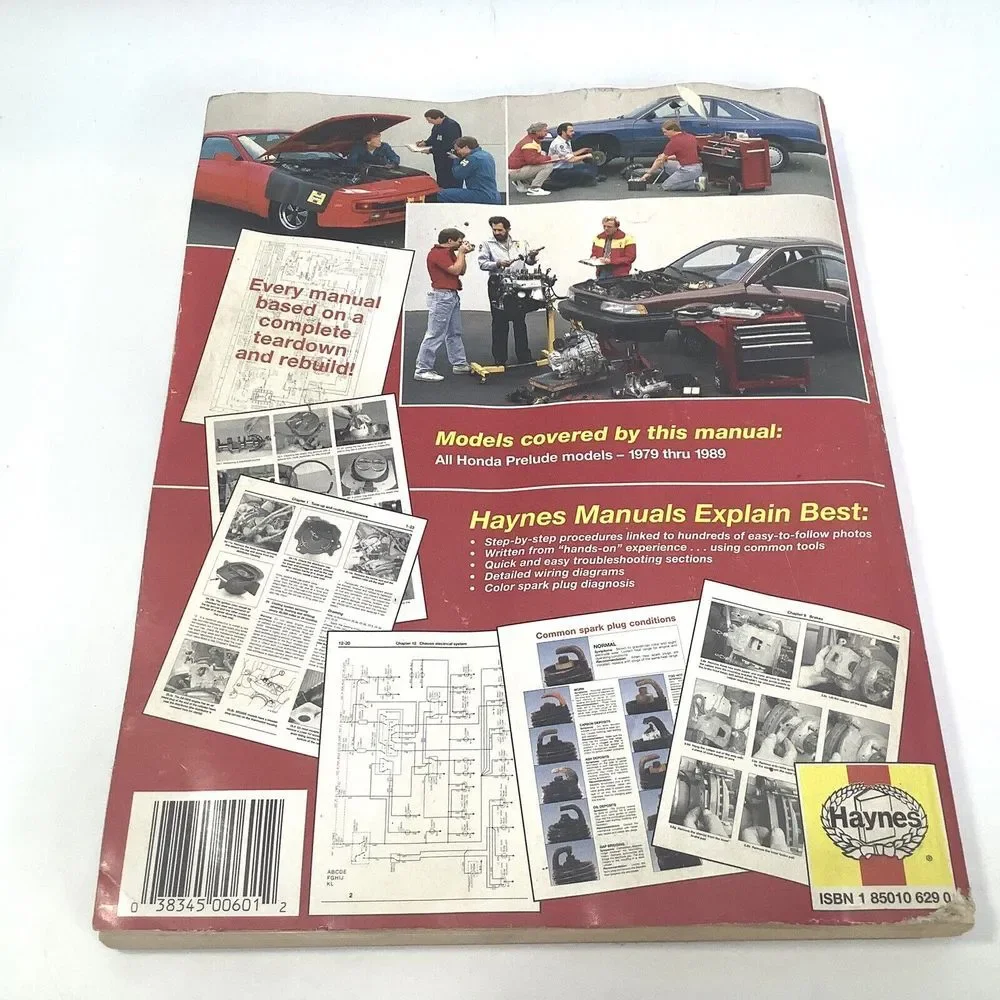 1979 - 1989 Honda‎ Prelude Automotive Repair Manual 42040 Haynes Paperback